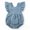 babyromper, ermeløs romper