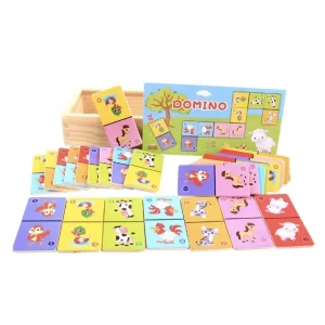 dominosett, tegneseriedomino, dyredomino, tredomino, dominospillsett