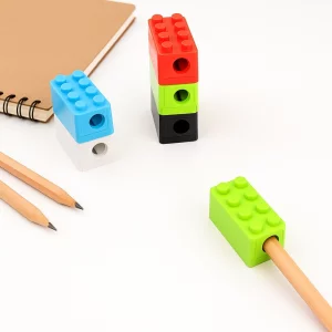 pencil sharpener, creative pencil sharpener, building block sharpener
