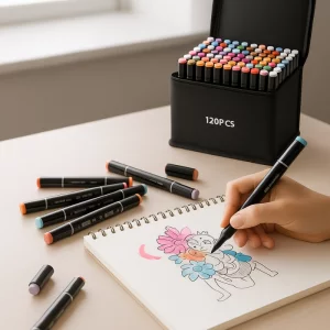 painting markers, paint pens, dual tip markers