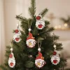 christmas ornament, wooden christmas tree ornament, christmas tree hanging decoration, cute christmas ornaments