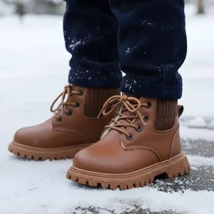 winter plush boots, waterproof winter shoes, waterproof winter boots, lace up boots, waterproof boots, waterproof snow boots, waterproof insulated boots