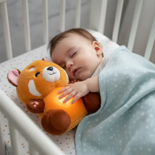 panda stuffed animal, sleeping toy, plush panda toy, breathing toy, panda cuddly toy, red panda stuffed animal, panda stuffed toy