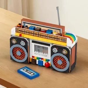 DIY Retro Radio Modell Byggeklosser Sett for Barn