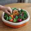 pull carrot toy, carrot pulling toy