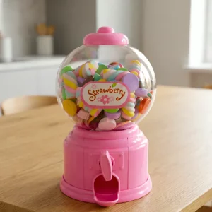 sweets dispenser, cute candy machine, candy machine toy, candy vending machine, capsule gumball machine