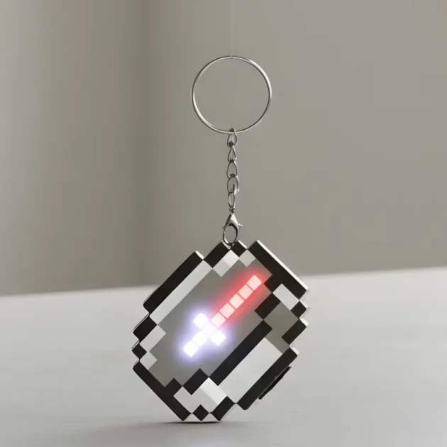 pixel keychain
