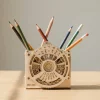 wooden assemble toy, pencil box 3d puzzle, wooden puzzle