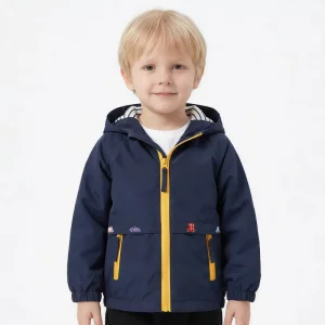 Bomullsjakke med hette – Stilig og lett vindjakke