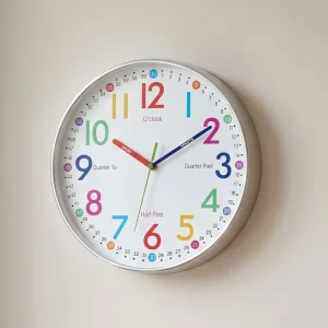 colourful wall clock
