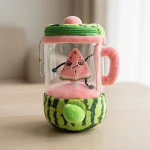 Søtt kosedyr med snor og juicerdesign for barn
