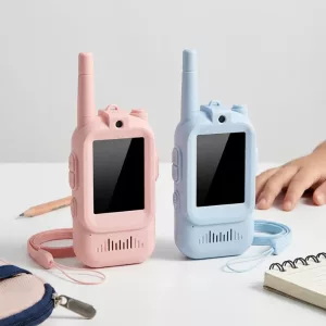 2 stk. video-walkie-talkier toveis radiobrikkeleke for barn